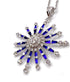 14k Gold Star of Bethlehem with Sapphire & Diamond Necklace